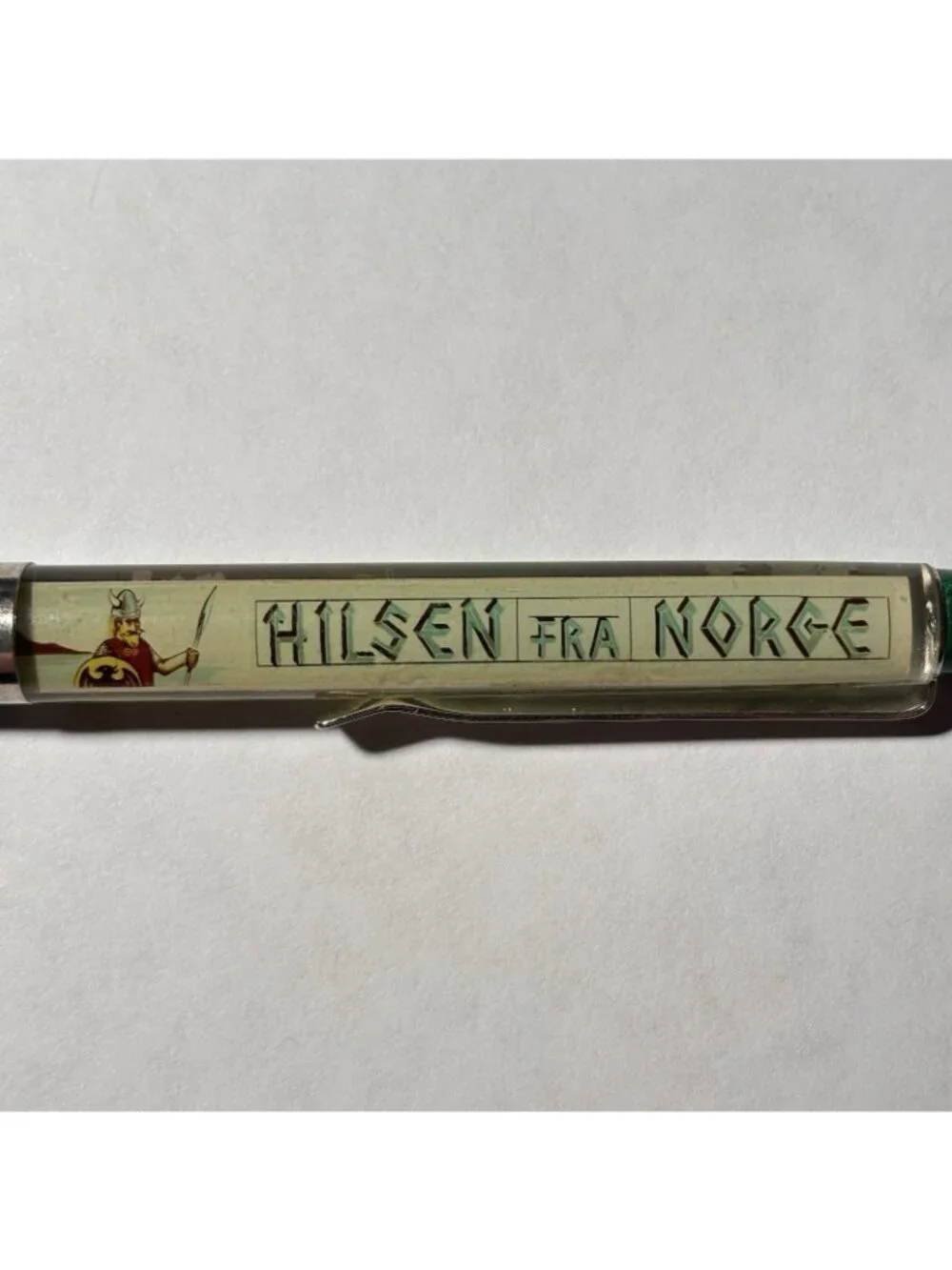 Hilsen Fra Norge Floaty Pen Greetings From Norway Viking Sailing Ship Moves Vtg